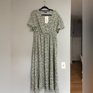 Bloomchic Green Floral Dress